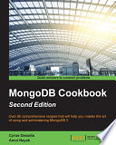 MongoDB Cookbook cover