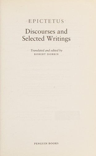 Discourses and Selected Writings of Epictetus illustrated edition cover